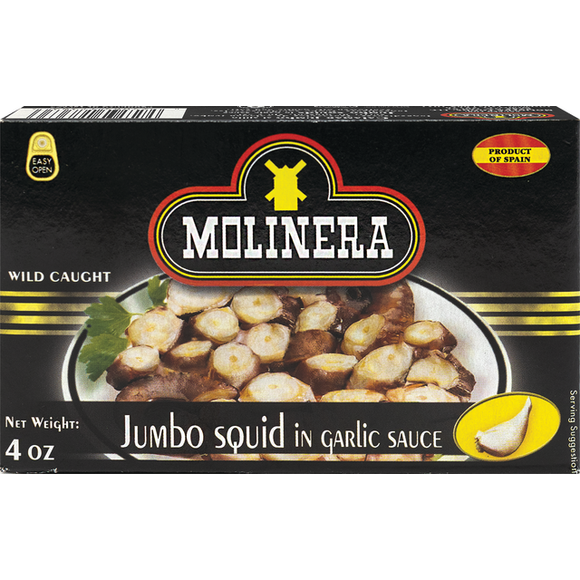 slide 1 of 1, Molinera Octopus In Garlic, 4.5 oz