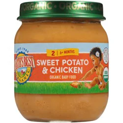 Earth's Best Organic Stage 2 Sweet Potato & Chicken Organic Baby Food 4 oz. Jar