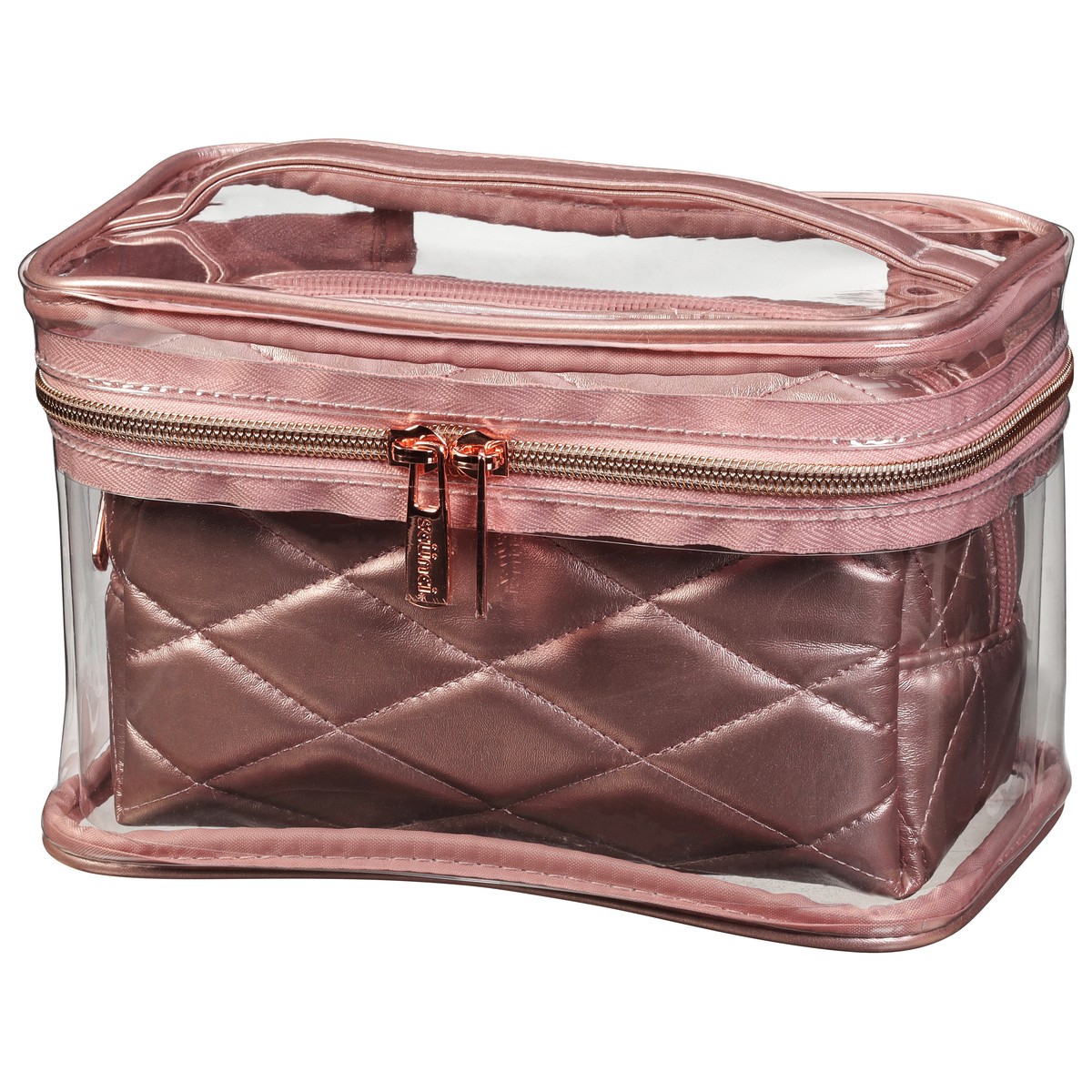 slide 2 of 9, scünci 2 Pieces Rose Quilt Train Case 1 ea, 1 ct