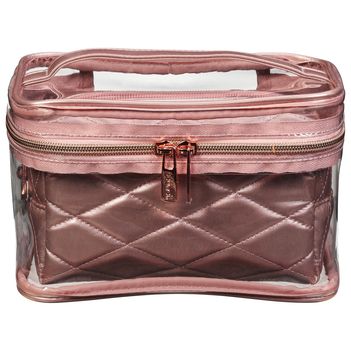 slide 1 of 9, scünci 2 Pieces Rose Quilt Train Case 1 ea, 1 ct