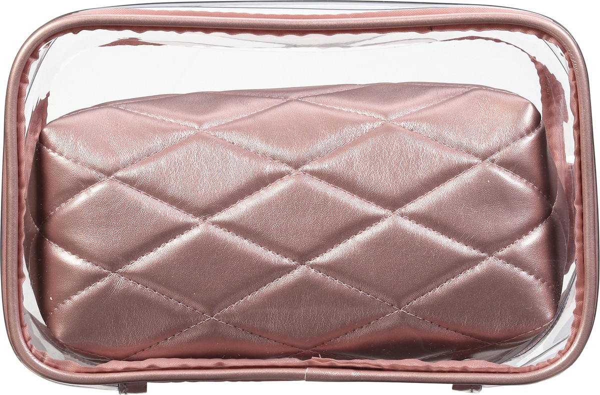 slide 3 of 9, scünci 2 Pieces Rose Quilt Train Case 1 ea, 1 ct