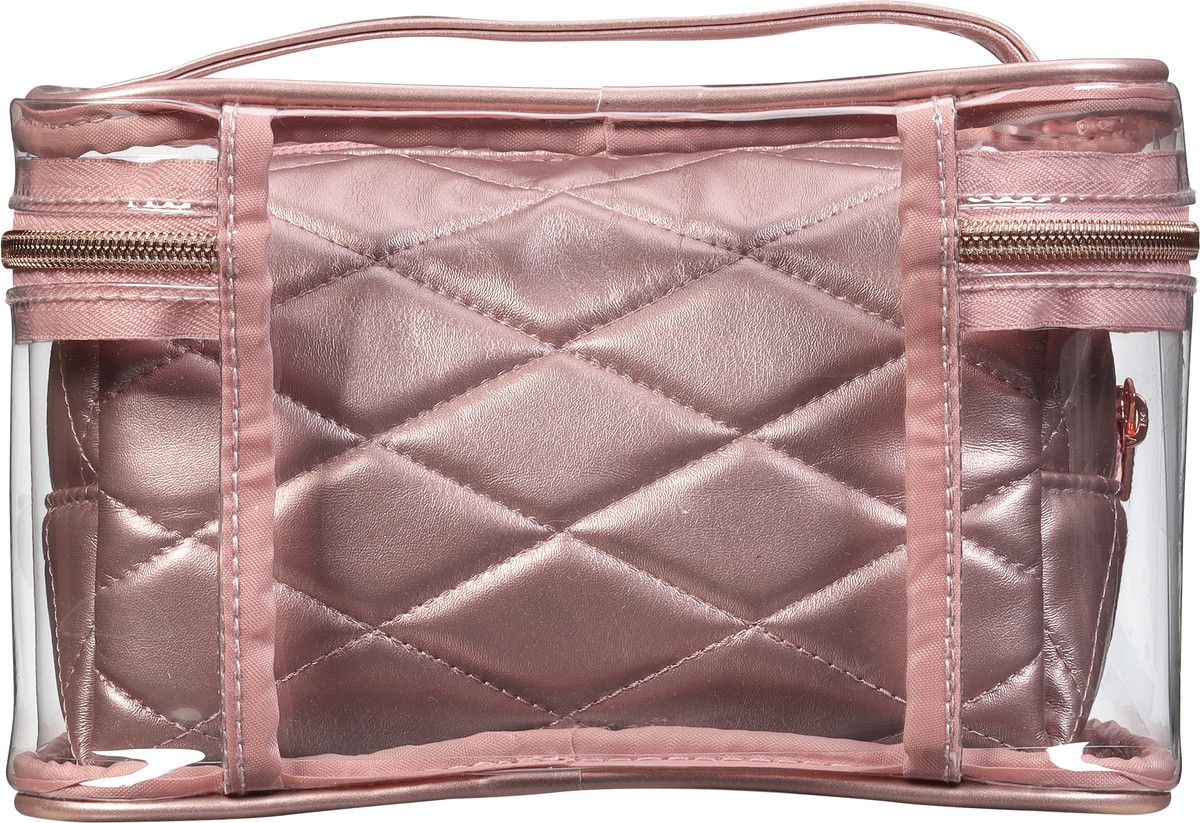 slide 6 of 9, scünci 2 Pieces Rose Quilt Train Case 1 ea, 1 ct