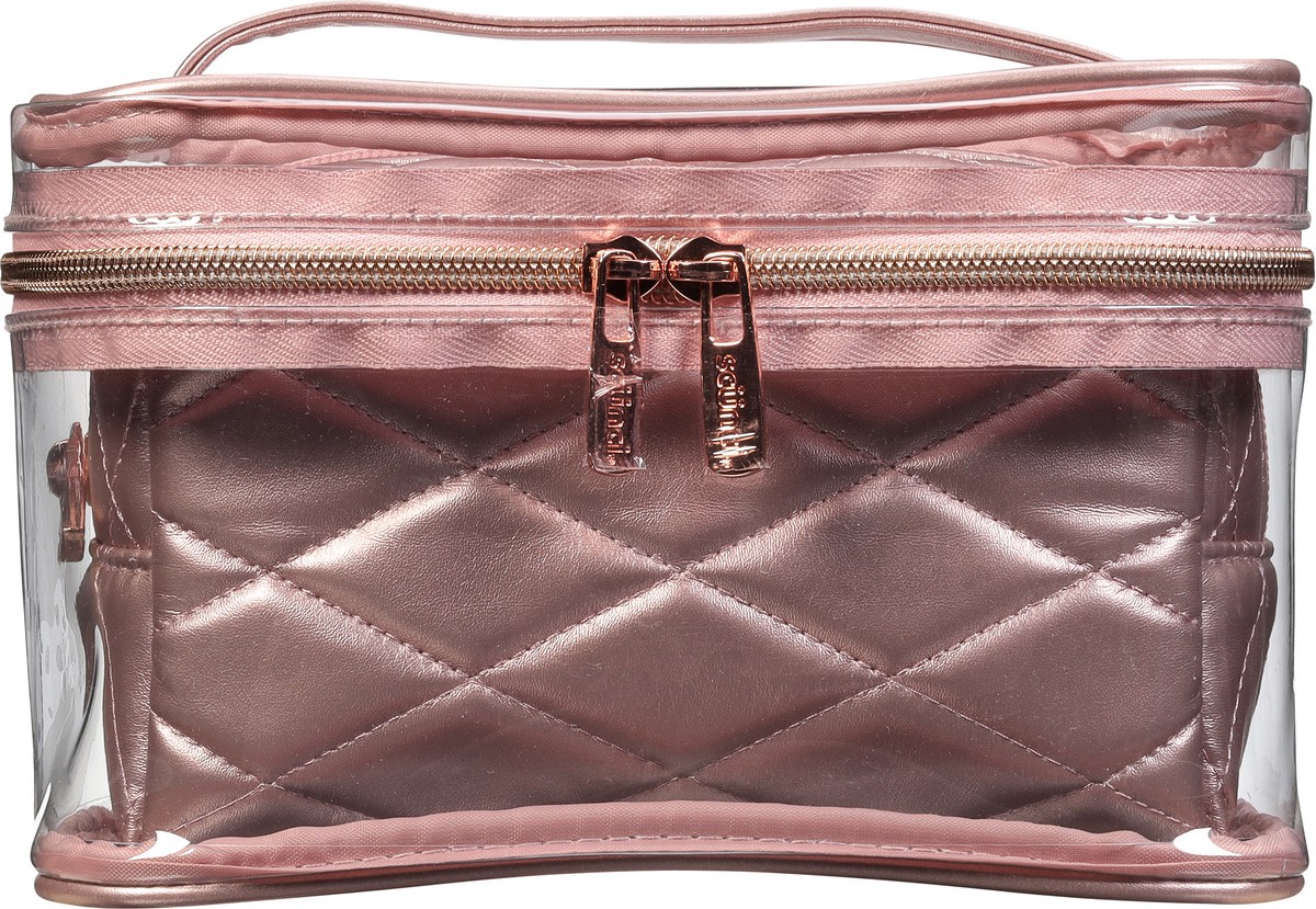 slide 7 of 9, scünci 2 Pieces Rose Quilt Train Case 1 ea, 1 ct