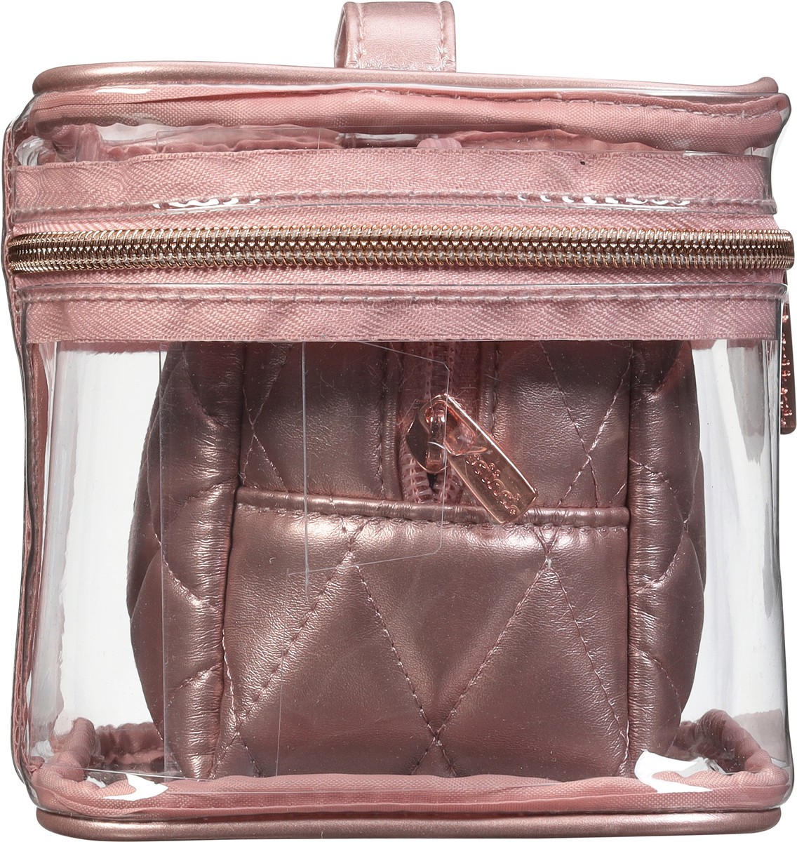 slide 9 of 9, scünci 2 Pieces Rose Quilt Train Case 1 ea, 1 ct