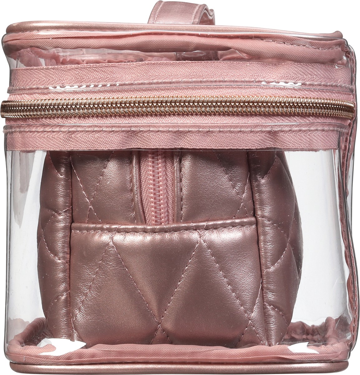 slide 8 of 9, scünci 2 Pieces Rose Quilt Train Case 1 ea, 1 ct