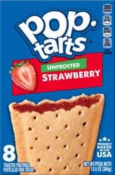 Pop-Tarts 8 Pack Unfrosted Strawberry Toaster Pastries 8 ea