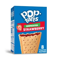 Kellogg's Pop-Tarts Toaster Pastries, Breakfast Foods, Unfrosted Strawberry