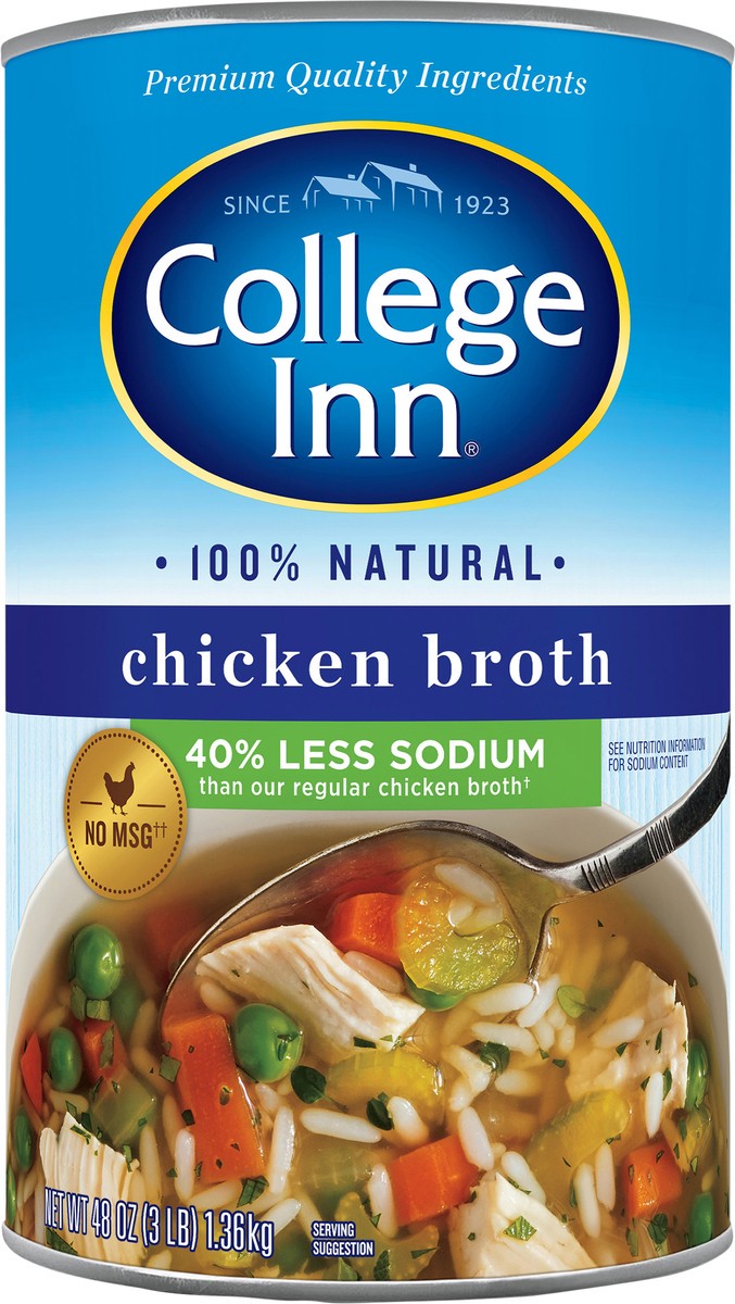 slide 2 of 2, College Inn Chicken Broth 48 oz, 48 oz