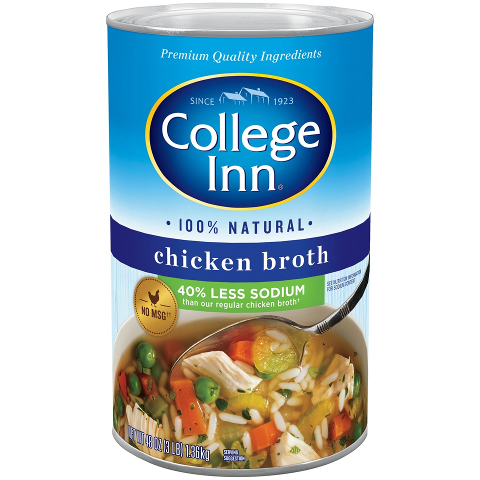 College Inn Light & Fat Free Chicken Broth 48 oz | Shipt