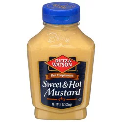 Dietz & Watson Deli Complements Sweet & Hot Mustard 9 oz