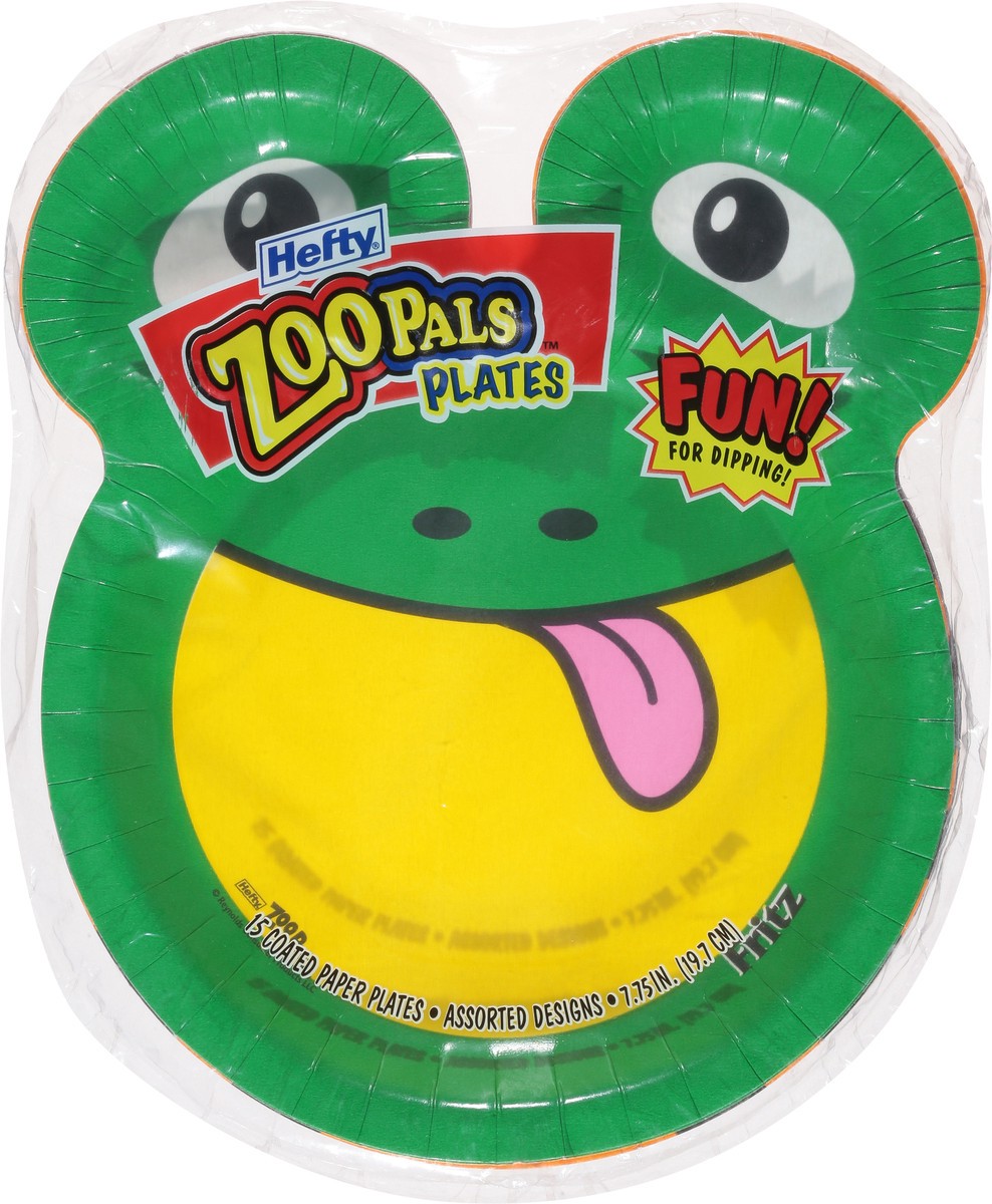 slide 6 of 9, Hefty ZooPals Assorted Designs Plates 7.5 Inch 15 ea, 15 ct