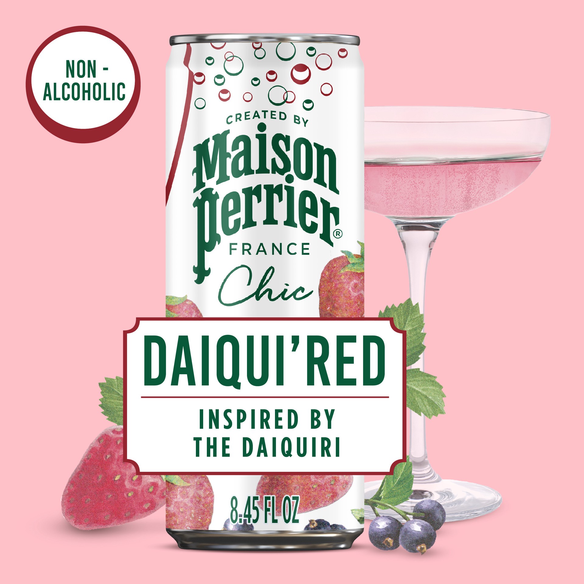 slide 4 of 7, Maison Perrier Chic Daiqui'Red, 8.45 FL OZ Can (4 Count), 4 ct