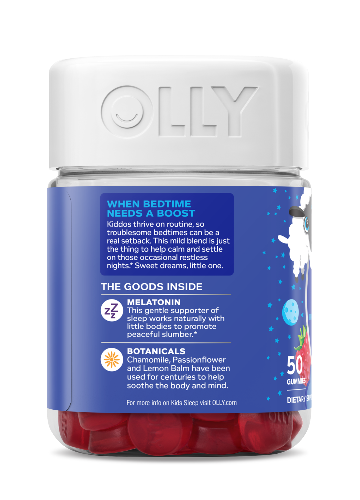 slide 3 of 5, Olly Kids Razzzberry Sleep 50 Gummies, 1 ct