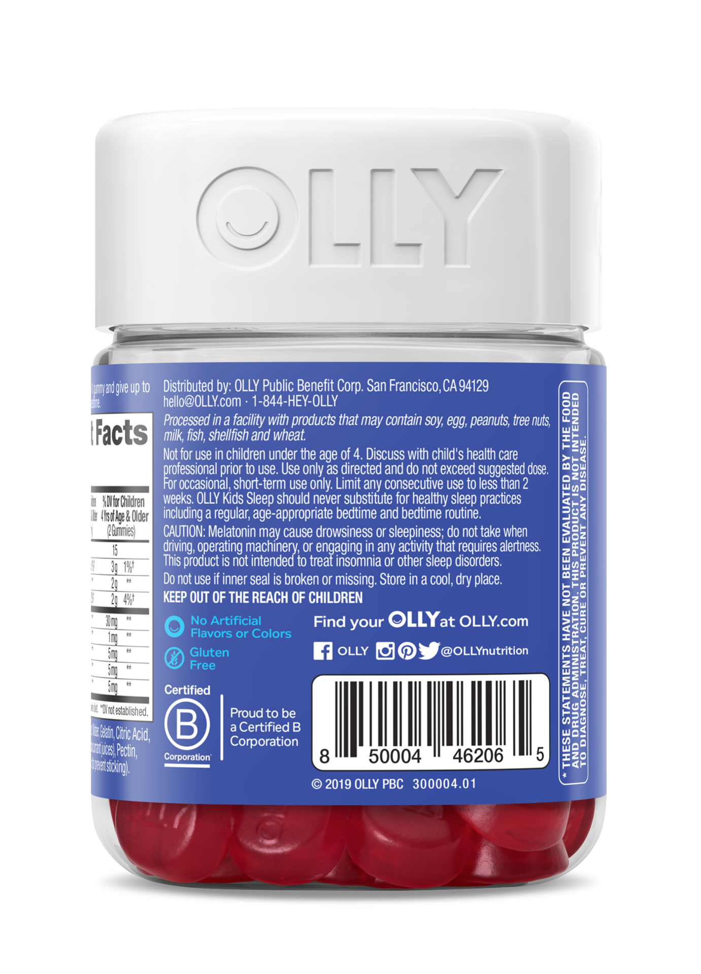 slide 2 of 5, Olly Kids Razzzberry Sleep 50 Gummies, 1 ct