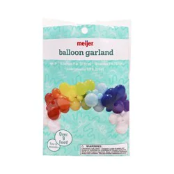Meijer Balloon Garland, Rainbow