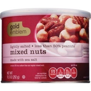 slide 1 of 1, CVS Gold Emblem Mixed Nuts Lightly Salted, 10.3 oz