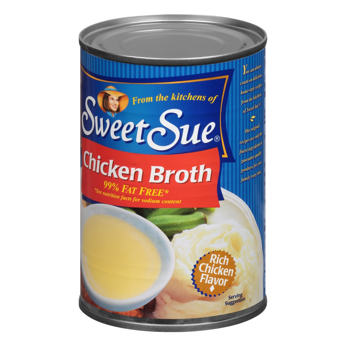 slide 3 of 10, Sweet Sue Chicken Broth 99% Fat Free, 14.5 oz