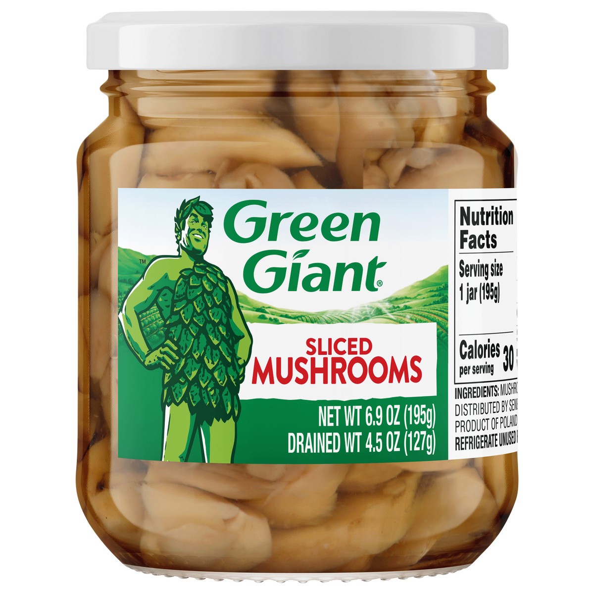 slide 5 of 10, Green Giant Sliced Mushrooms, 6.9 oz, 6.9 oz