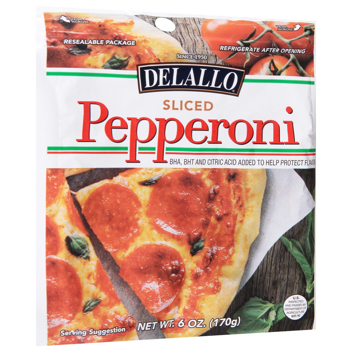 slide 11 of 14, DeLallo Sliced Pepperoni, 6 oz