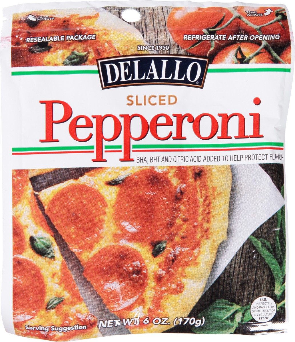slide 13 of 14, DeLallo Sliced Pepperoni, 6 oz