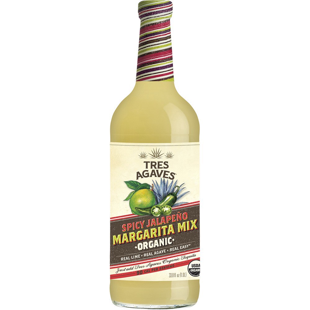 slide 1 of 1, Tres Agaves Spcy Jalpn Margrta Mix - 1 liter, 1 liter