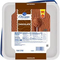 Kroger Deluxe Family Size Chocolate Ice Cream