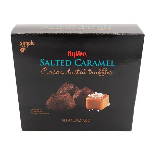 slide 1 of 1, Hy-Vee Salted Caramel Truffles, 5.3 oz