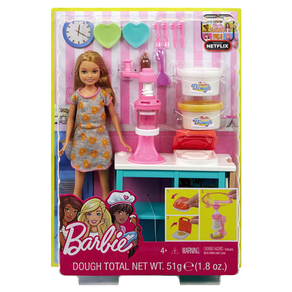 slide 1 of 1, Barbie Stacie Doll and Breakfast Playset, 1 ct