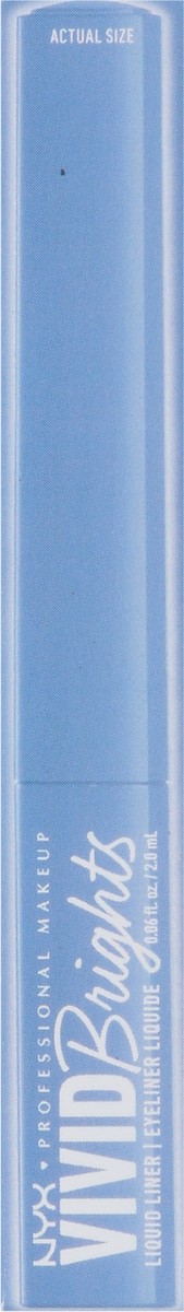 slide 9 of 9, NYX Professional Makeup Vivid Brights VBLL05 Cobalt Crush Matte Liquid Eyeliner 0.06 fl oz, 0.06 fl oz