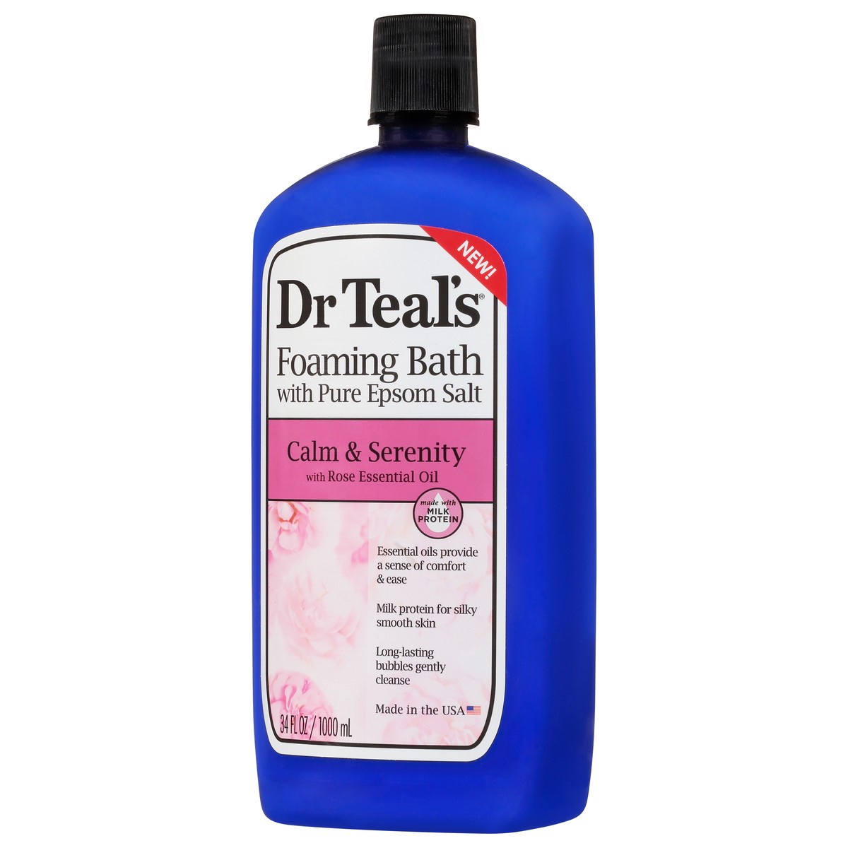 slide 5 of 12, Dr. Teal's Calm & Serenity Foaming Bath With Pure Epsom Salt 34 fl oz Bottle, 34 fl oz