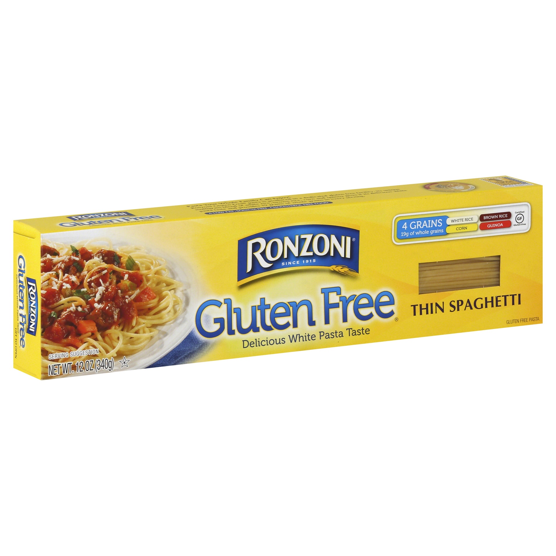 slide 1 of 8, Ronzoni Gluten Free Thin Spaghetti, 12 oz