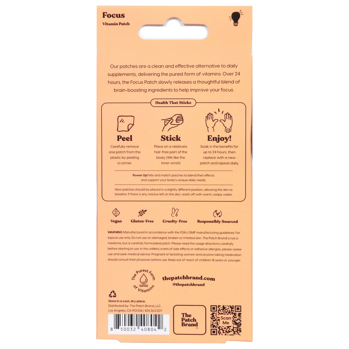 slide 12 of 12, The Patch Brand Focus Vitamin Patch 15 ea, 15 ct