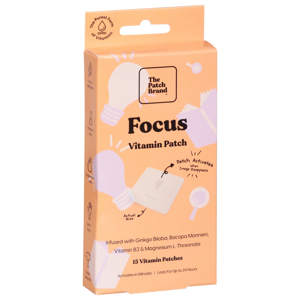 slide 7 of 12, The Patch Brand Focus Vitamin Patch 15 ea, 15 ct