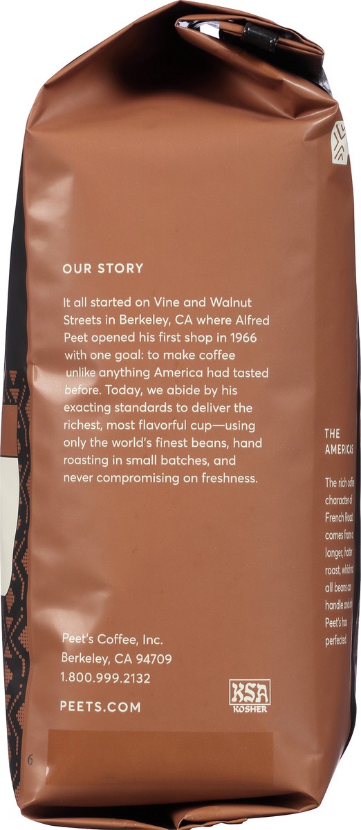 slide 8 of 9, Peet's Coffee French Roast Dark Roast Whole Bean Coffee 12 oz. Stand Up Bag, 12 oz