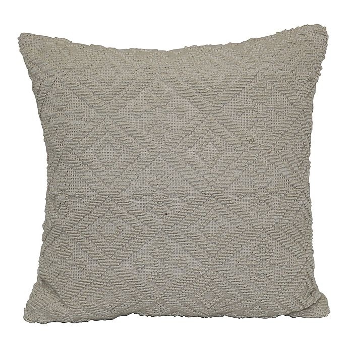 slide 1 of 1, Bee & Willow Home Square Indoor/Outdoor Throw Pillow - Natural, 1 ct