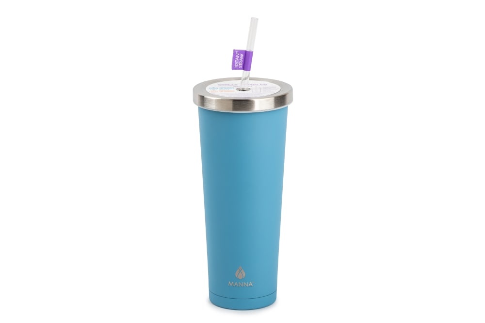 slide 1 of 1, Manna Chilly Tumbler - Blue, 24 oz