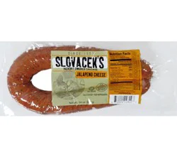 Slovacek's Hickory Smoked Jalapeno Cheese Sausage