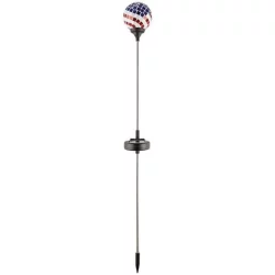 Alpine Alp Solar Mosaic Garden Globe