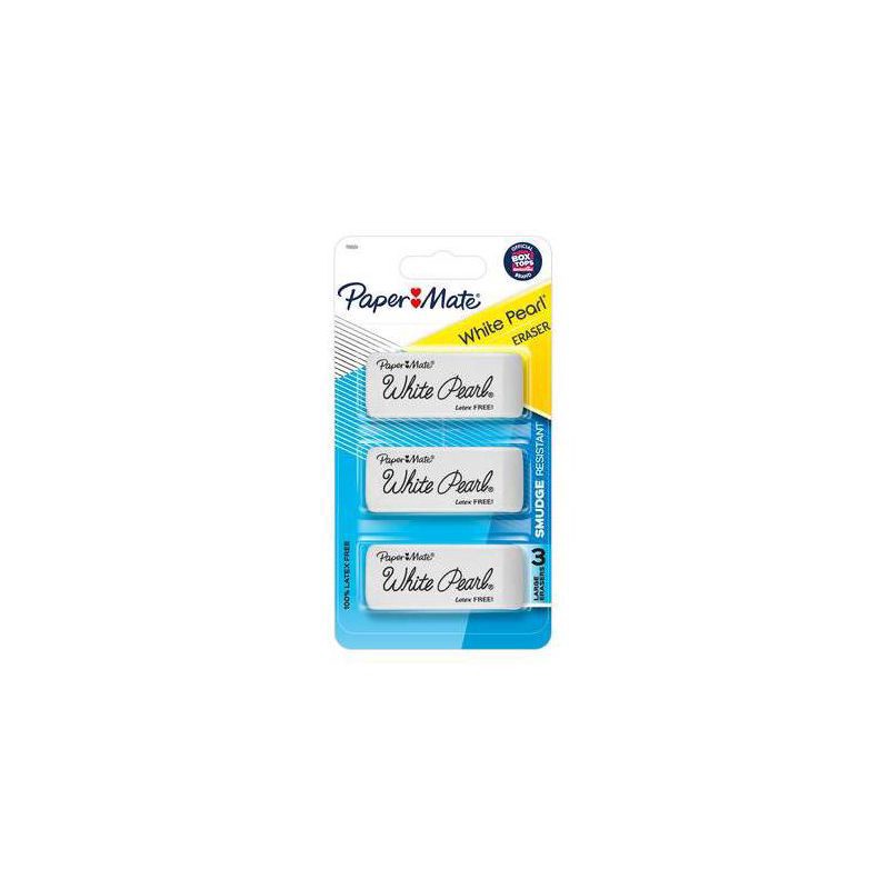 slide 1 of 3, Paper Mate Erasers 3 ea, 3 ct