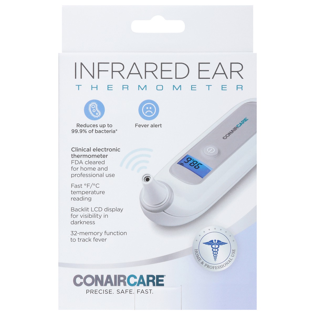 slide 7 of 13, ConairCare Ear Infrared Thermometer 1 Each, 1 ct