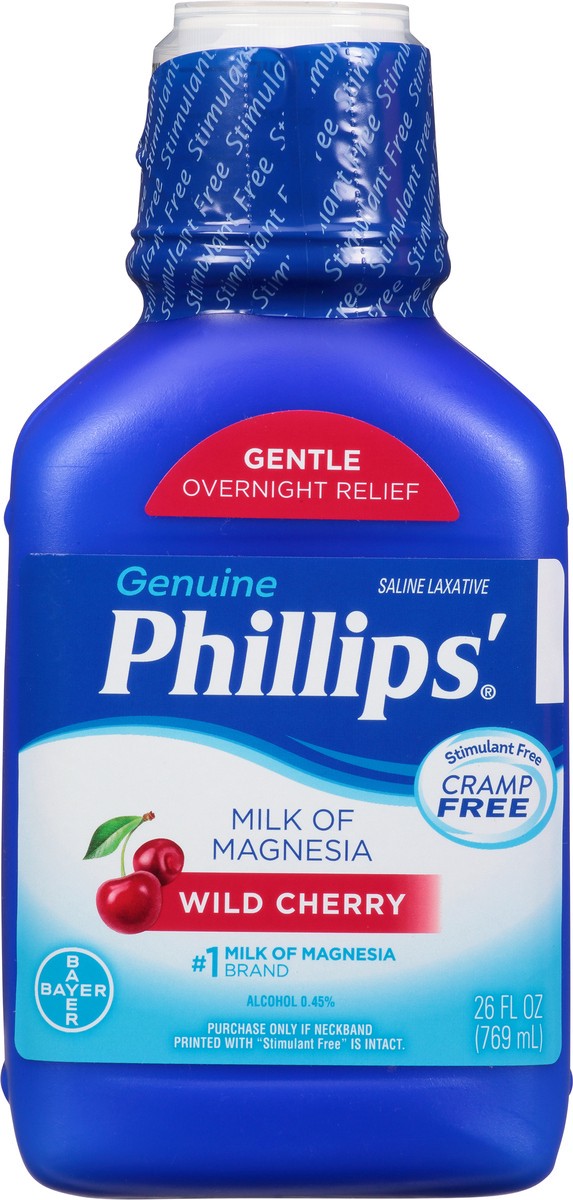 slide 5 of 13, Phillips' Wild Cherry Milk of Magnesia Liquid Laxative, 26 fl oz