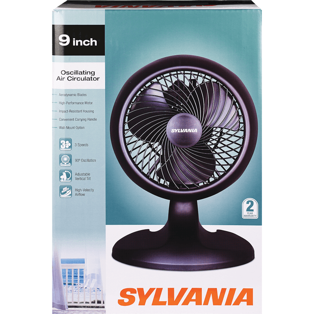slide 1 of 1, Sylvania 9''Oscillating Hgh Velocity, 1 ct