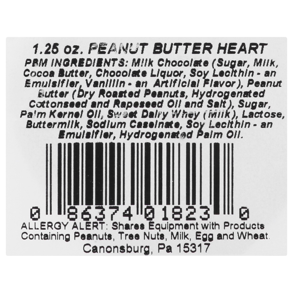 slide 7 of 9, Sarris Candies Heart Peanut Butter Candies 1.25 oz, 1.25 oz