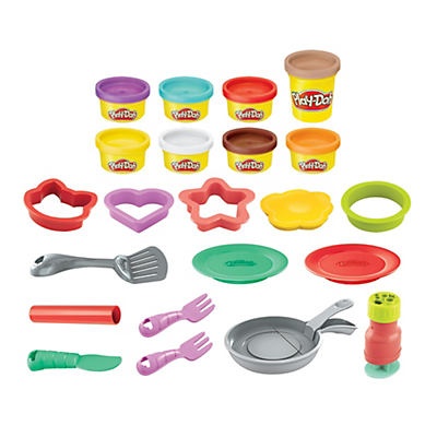 slide 1 of 1, Play-Doh Kitchen Creations Flip 'n Pancakes CompoundPlayset, 1 ct