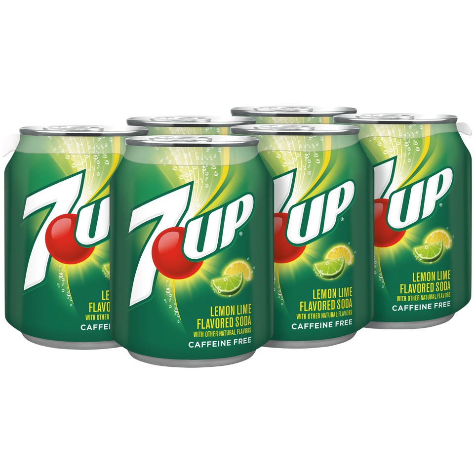 slide 2 of 3, 7UP Seven Up 6 Pk 8 Oz Can, 6 ct