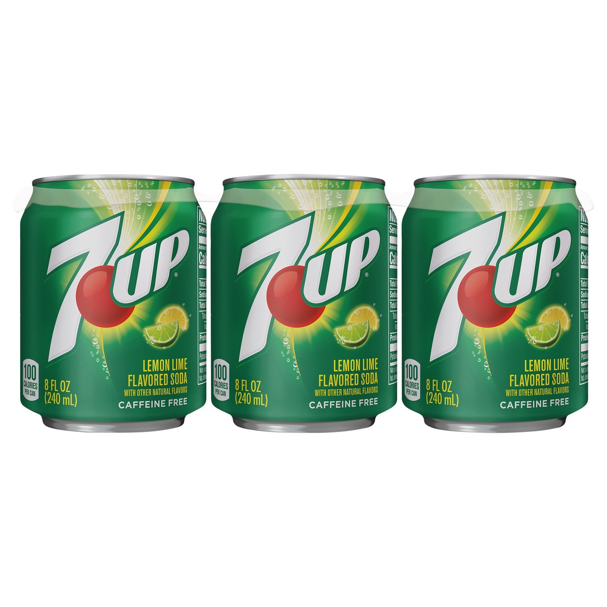 slide 1 of 3, 7UP Lemon Lime Soda- 6 ct, 6 ct