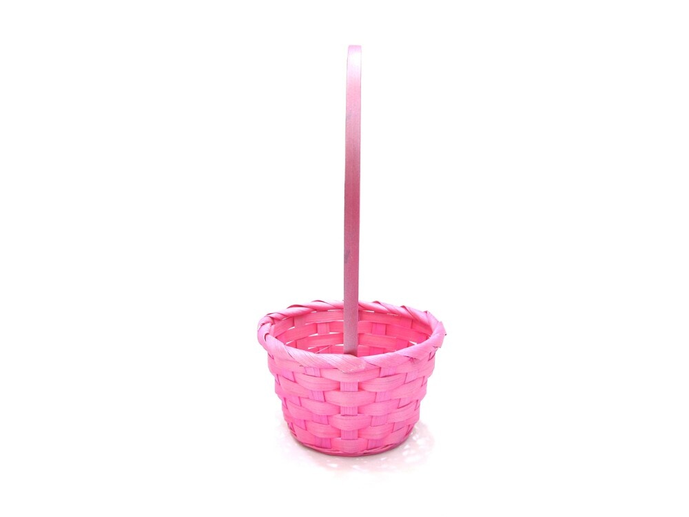 slide 1 of 1, Holiday Home Pearlized Basket - Pink, 5 in
