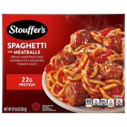 Stouffer's Spaghetti and Meatballs, Single Serve, Frozen Pasta, Single Frozen Meals