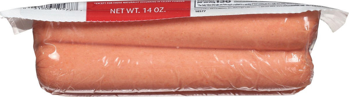 slide 7 of 9, Dietz & Watson Dietz Dogs Uncured Beef Franks 14 oz, 14 oz