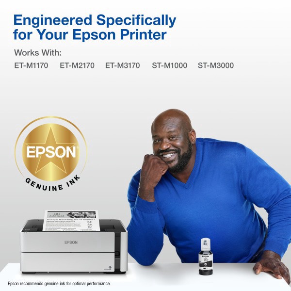 slide 2 of 3, Epson Ecotank 532 - Ultra High Capacity - Black - Original - Ink Refill - For Ecotank Et-M1170, Et-M2170, Et-M3170, 1 ct